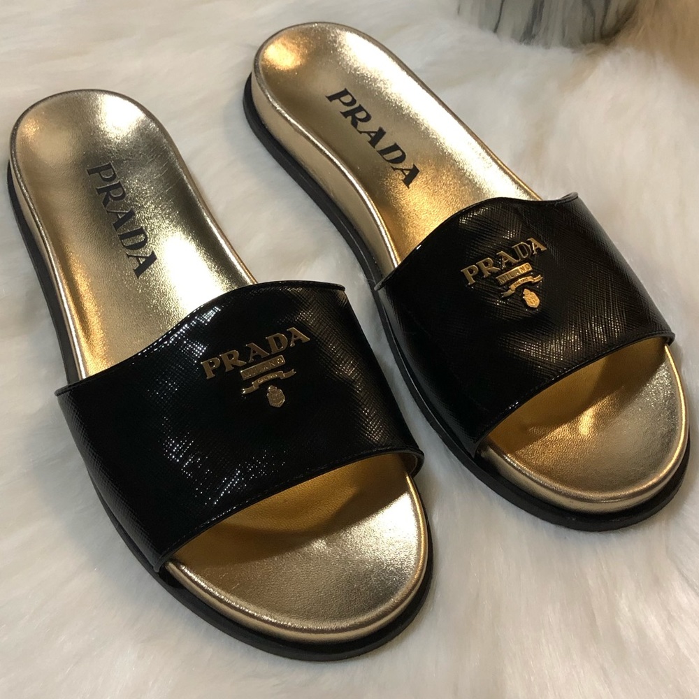 🔥SALE🔥 Prada logo slide sandals